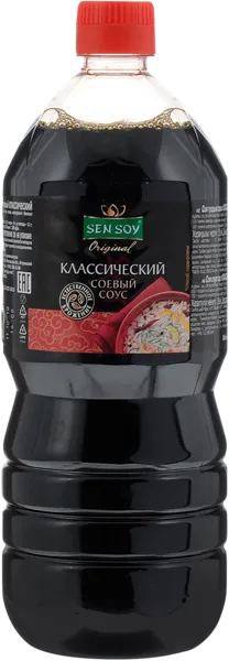 Изображение Соус соевый Сэн Сой классический Состра п/б, 1 л