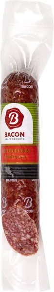 Изображение Колбаса сырокопченая Бекон пепперони Бекон Продукт в/у, 200 г