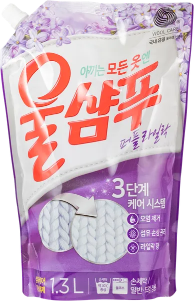 Изображение Средство для стирки жидкое Вул Шампу свежесть запаска Экён м/у, 1,3 л