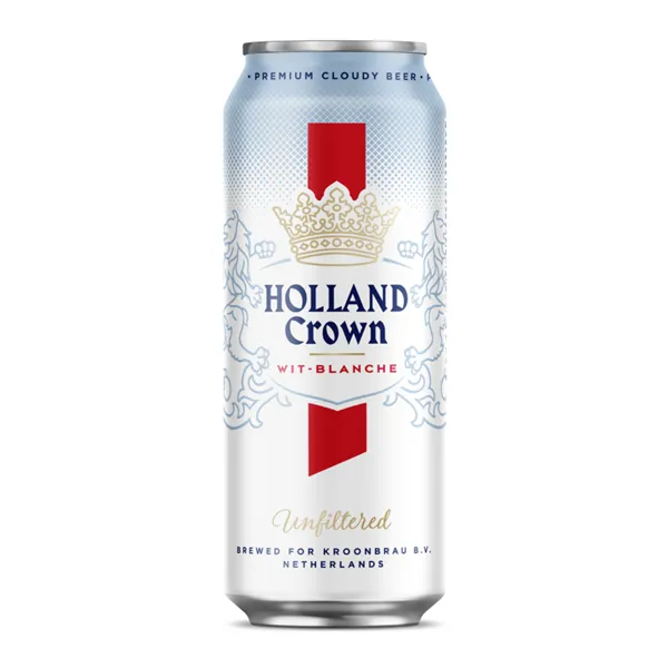 Изображение Пиво светлое Лагер 5,0% н/ф Холланд Краун вит-бланш Кронбрау Б.В. ж/б, 0,5 л