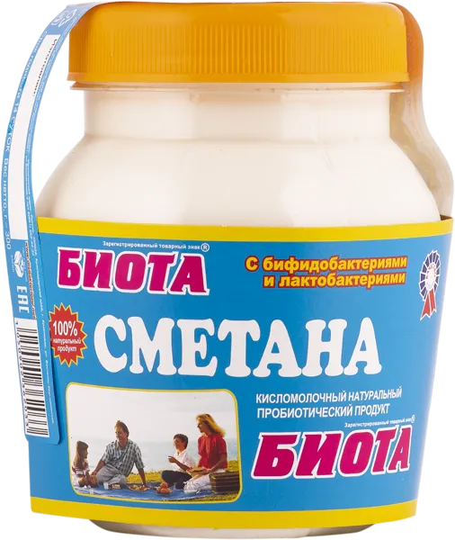 Изображение Сметана 20% Биота Кубаньтехносервис п/б, 300 г