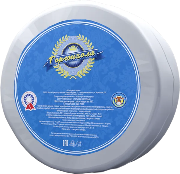 Изображение Сыр голубой с плесенью Калория горгонзола Фирма калория м/у, 100 г