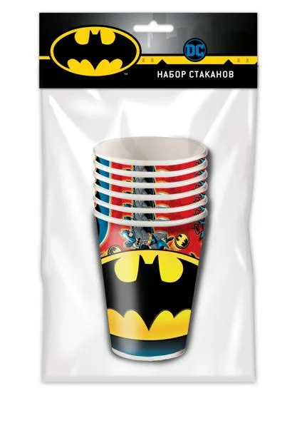 Изображение Одноразовая посуда 250 мл Бэтмен стакан НД Плэй м/у, 6 шт