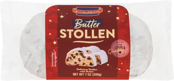 Изображение Кекс сливочный Кюхенмайстер штоллен рождественский Кюхенмайстер м/у, 200 г