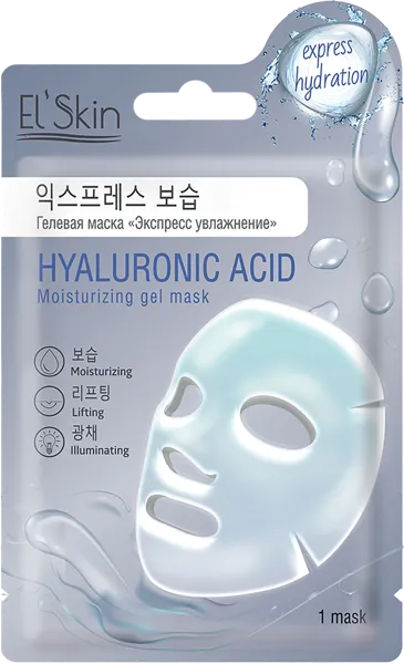 Изображение Маска для лица гелевая Элскин экспресс увлажнение Эдвин м/у, 1 шт