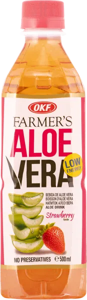 Изображение Напиток негаз сокосодержащий Фармерс алоэ вера клубника ОКФ Корпорейшн п/б, 0,5 л