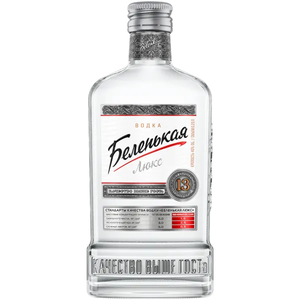 Изображение Водка Спирт Люкс 40% Беленькая люкс Традиции Качества с/б, 0,25 л