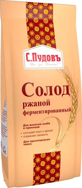 Изображение Солод ржаной С.Пудовъ ферментированный Хлебзернопродукт м/у, 300 г