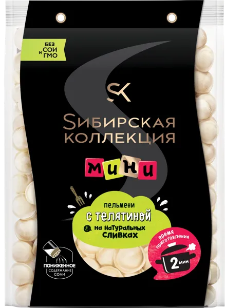 Изображение Пельмени мини замороженные Сибирская коллекция с телятиной Щелковский МПК м/у, 700 г