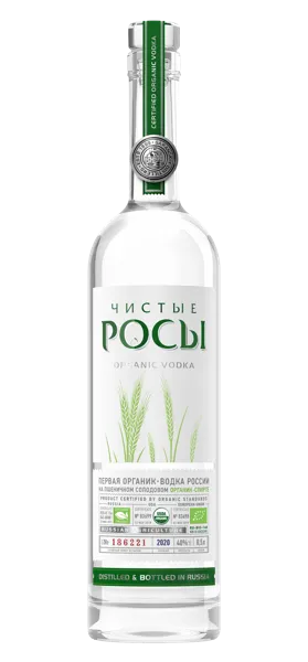 Изображение Водка Спирт Альфа 40% Чистые Росы органик Саранский ЛВЗ с/б, 0,5 л