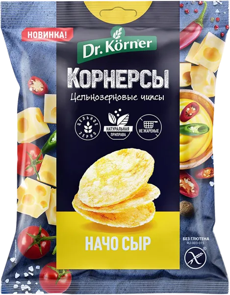 Изображение Снеки кукурузные Др. Кёрнер сыр начо Хлебпром м/у, 50 г