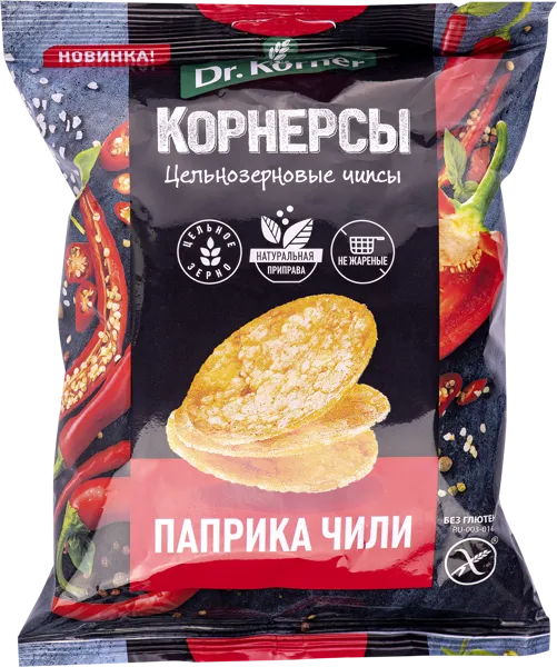 Изображение Снеки кукурузные Др. Кёрнер паприка чили Хлебпром м/у, 50 г
