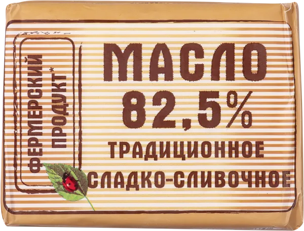 Изображение Масло 82,5% сливочное Фермерский продукт КубаньРус-Молоко м/у, 200 г