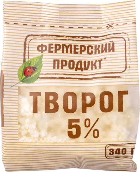 Изображение Творог 5% Фермерский продукт КубаньРус-Молоко м/у, 340 г