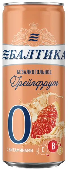 Изображение Пивной напиток 0,5% б/а Балтика №0 грейпфрут Балтика ПК ж/б, 0,33 л