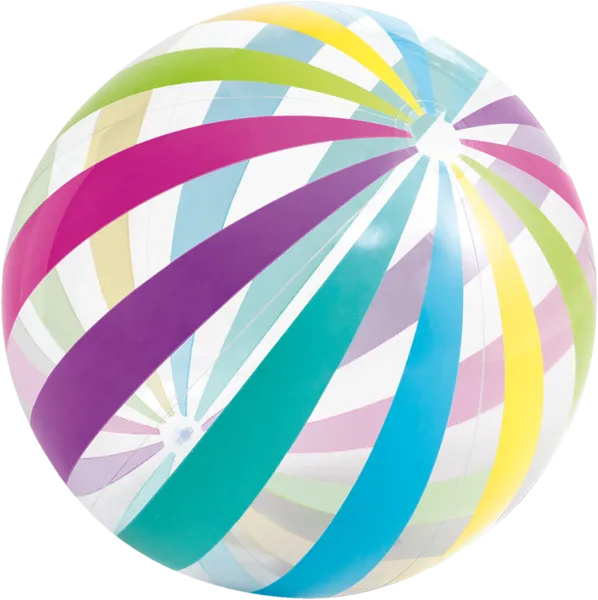 Изображение Мяч 107см пляжный от 3 лет Интекс джамбо прозрачный Интекс к/у, 1 шт