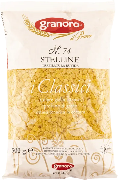Изображение Макароны из твердых сортов Граноро из Апулии стеллине для супа Аттилио м/у, 500 г