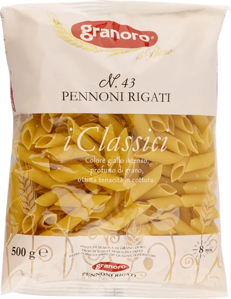 Изображение Макароны из твердых сортов Граноро из Апулии короткие пеннони ригате № Аттилио м/у, 500 г