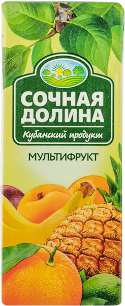 Изображение Напиток Сочная долина мультифрукт ЮСК т/п, 0,2 л