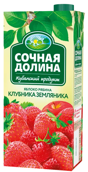 Изображение Напиток Сочная долина яблоко рябина ЮСК т/п, 0,95 л