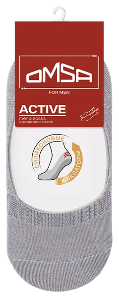 Изображение Подследники мужские размер 45-47 Омса актив 101 гриджио Омса к/у, 1 пара
