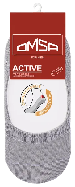 Изображение Подследники мужские размер 42-44 Омса актив 101 гриджио Омса к/у, 1 пара