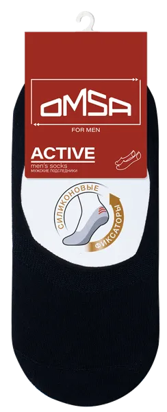 Изображение Подследники мужские размер 42-44 Омса актив 101 блу Омса к/у, 1 пара