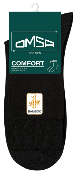 Изображение Носки мужские размер 42-44 Омса классик 205 бамбук неро Омса к/у, 1 пара