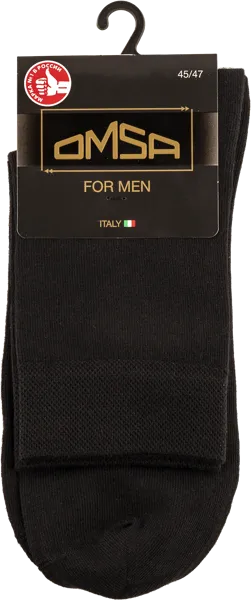 Изображение Носки мужские размер 45-47 Омса классик 202 неро Омса к/у, 1 пара