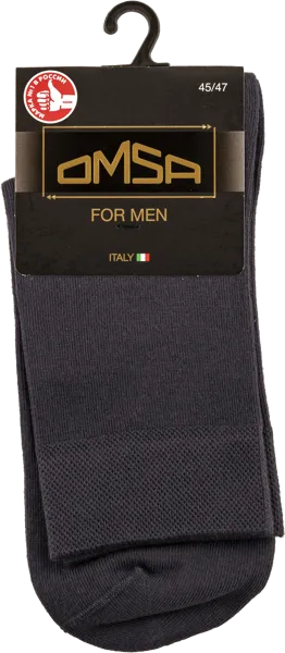 Изображение Носки мужские размер 45-47 Омса классик 202 гриджио скуро Омса к/у, 1 пара