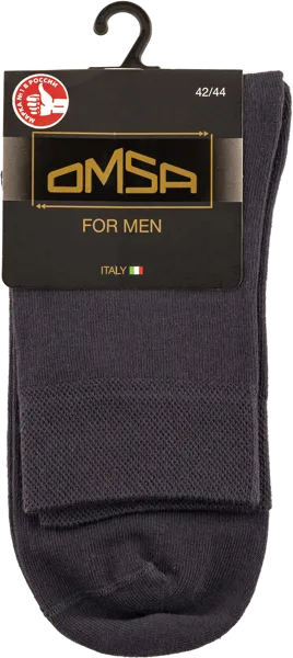 Изображение Носки мужские размер 42-44 Омса классик 202 гриджио скуро Омса к/у, 1 пара