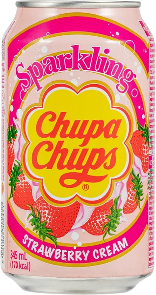 Изображение Напиток газ Чупа чупс клубника Нэмьянг Дэри Продактс ж/б, 0,345 л