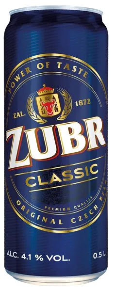 Изображение Пиво светлое Пилс 4,1% Зубр классик Пивовар Зубр ж/б, 0,5 л