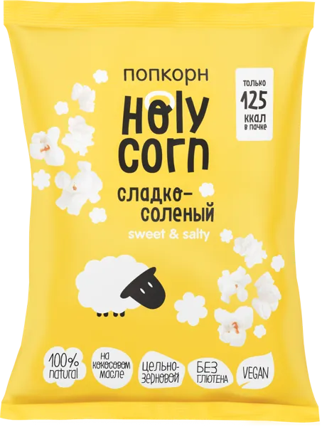Изображение Попкорн Холи Корн сладко-соленый Агросур м/у, 30 г