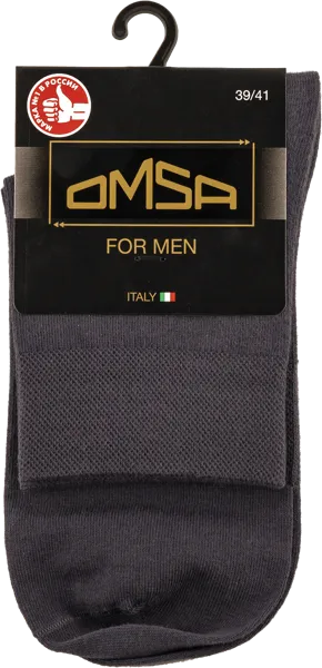 Изображение Носки мужские размер 39-41 Омса классик 202 гриджио скуро Омса к/у, 1 пара