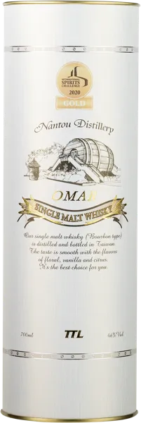 Изображение Виски односолодовый Омар сингл молт бурбон тайп Нантоу туба, 0,7 л