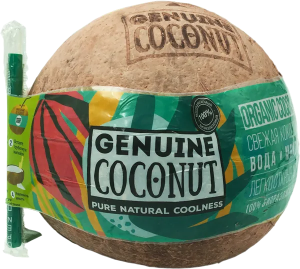Изображение Плод с трубочкой Артфрут кокос питьевой  шт, 1 шт