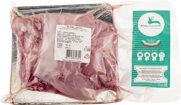 Изображение Мясо охлажденное Кролик КФХ Корнеев филе КФХ Корнеев в/у, 500 г