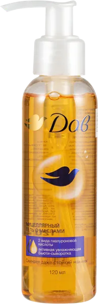 Изображение Гель для снятия макияжа Дав мицеллярный с маслами Юнилевер п/у, 120 мл