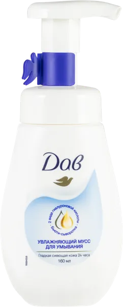 Изображение Мусс для лица Дав увлажнение Юнилевер п/у, 160 мл