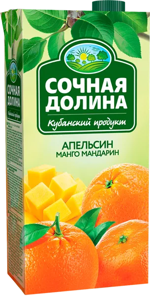 Изображение Напиток Сочная долина апельсин манго мандарин ЮСК т/п, 1,93 л