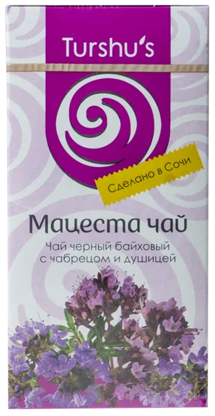 Изображение Чай черный в пакетиках Мацеста чай с чабрецом и душицей Мацестинская ЧФ кор, 20*2 г