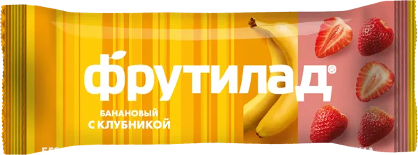 Изображение Батончики фруктово-ягодный Фрутилад банан клубника Белое дерево м/у, 30 г
