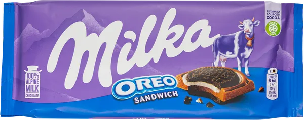 Изображение Шоколад молочный Милка с печеньем орео Мондэлис м/у, 92 г