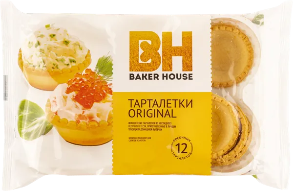 Изображение Тарталетки Бейкер Хаус оригинальные 1*12 Раменский м/у, 180 г