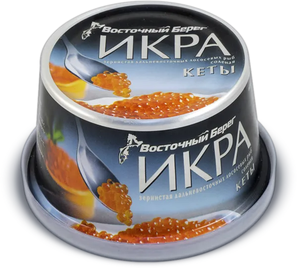 Изображение Икра лососевая Восточный Берег кета Восточный Берег ж/б, 125 г