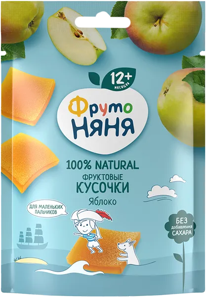 Изображение Фруктовые кусочки с 12 мес Фрутоняня яблоко Прогресс м/у, 53 г