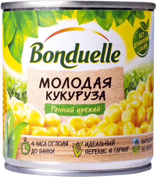 Изображение Кукуруза Бондюэль молодая Кубанские консервы ж/б, 170 г