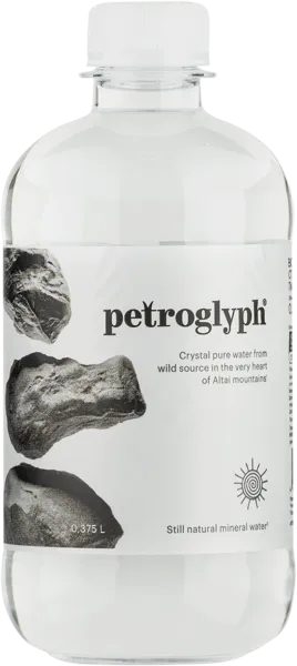 Изображение Вода негаз рН 7,75 Петроглиф питьевая Петроглиф п/б, 0,375 л