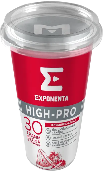 Изображение Продукт кисломолочный обогащен белком 30г Экспонента клубника арбуз Молочные горки п/б, 250 мл